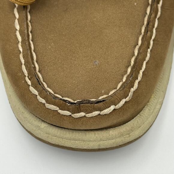 Sperry Top Sider Intrepid Glitter Leather Tan Boat Shoes Womens Size 5M STS92459 - Picture 15 of 16